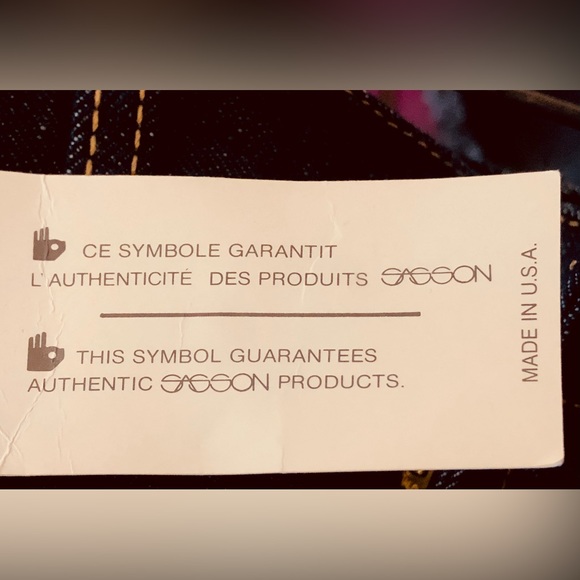 Vintage Dead Stock 70’s 80’s SASSON Denim Jeans - Picture 12 of 14